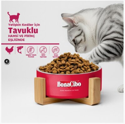 Tavuklu, Hamsi ve Pirinçli Yetişkin Kedi Maması 15 kg