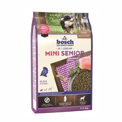 Bosch Mini Senior Kümes Hayvanlı Küçük Irk Yaşlı Köpek Maması 2,5 kg