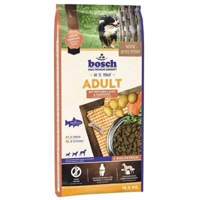 Bosch Somonlu Patatesli Buğdaysız Yetişkin Köpek Maması 15 kg