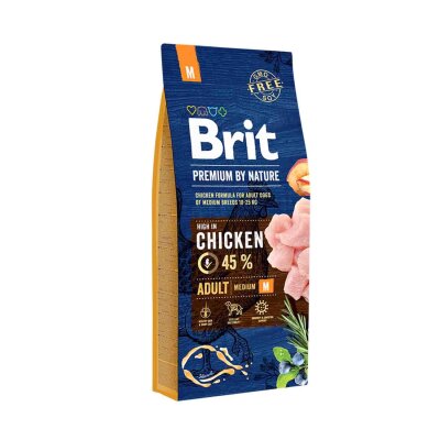 Brit Premium Tavuklu Orta Irk Yetişkin Köpek Maması 15 kg