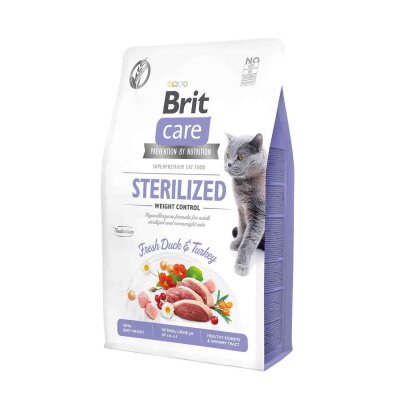 Brit Care Ördekli Tahılsız Kısırlaştırılmış Kedi Maması 7 kg