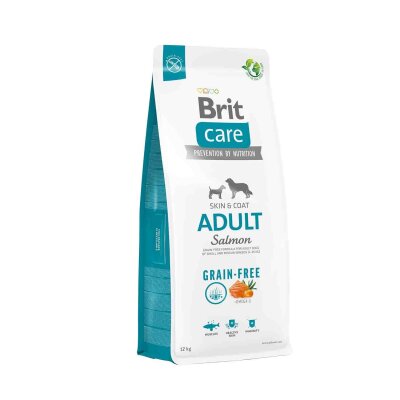 Brit Care Tahılsız Somonlu Deri & Tüy Orta Irk Köpek Maması 12 kg