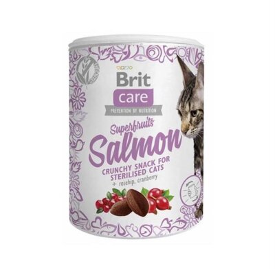 Brit Care Glutensiz Somonlu Kısırlaştırılmış Kedi Ödülü 100 gr