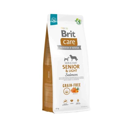 Brit Care Somonlu Tahılsız Hassas Deri Yaşlı Köpek Maması 12 kg