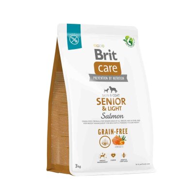 Brit Care Tahılsız Somonlu Hassas Deri Yaşlı Köpek Maması 3 kg