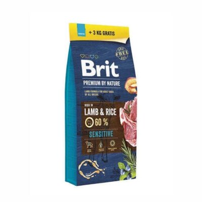Brit Premium Kuzu Pirinçli Hipoalerjenik Köpek Maması 15+3 kg