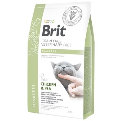 Brit Vet Diet Diabetes Tahılsız Diyabet Destekli Kedi Maması 2 kg