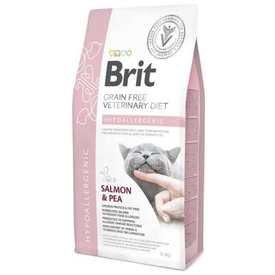 Brit Vet Diet Somonlu Tahılsız Hipoalerjenik Kedi Maması 5 kg