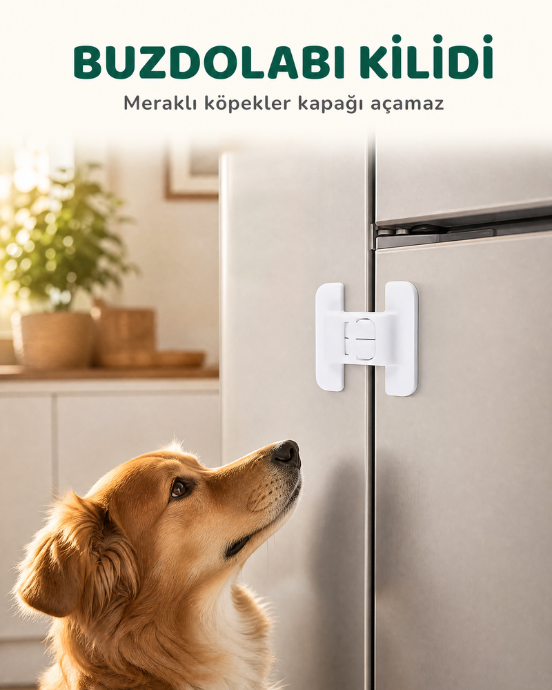 Buzdolabı Kilidi (Meraklı Köpekler İçin)