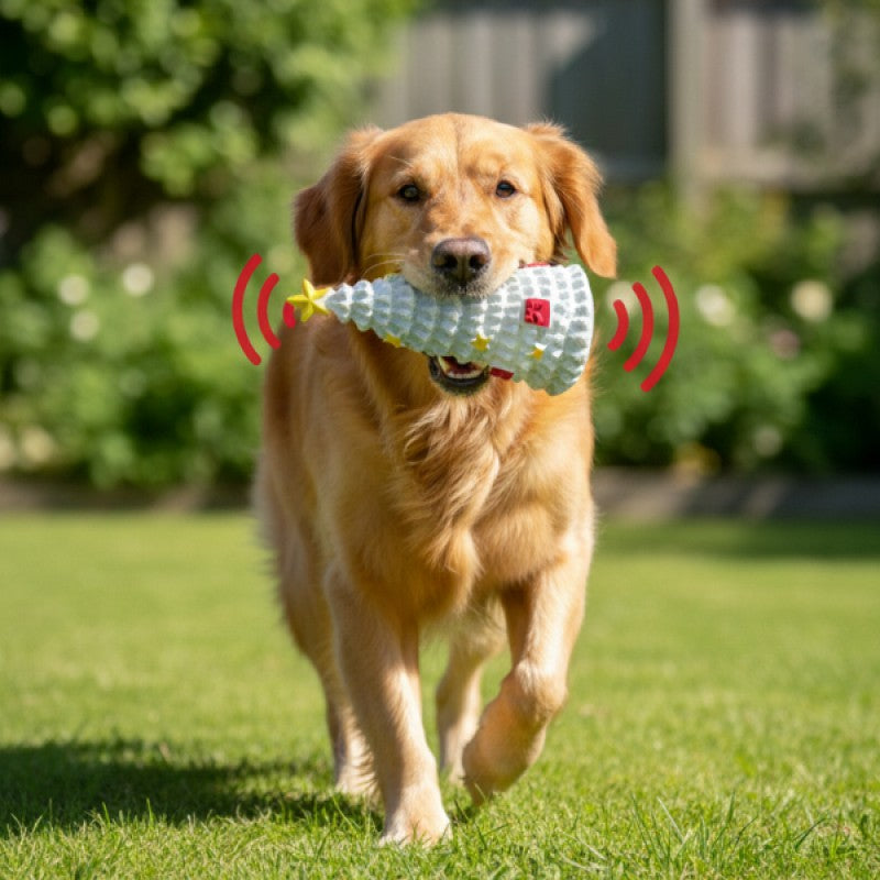 Sesli Yılbaşı Temalı Çam Ağacı Köpek Oyuncağı