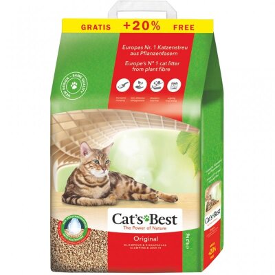 Cat's Best Original Topaklanan Doğal Kedi Kumu 10+2 L