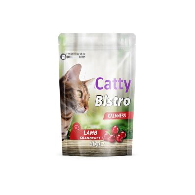 Catty Bistro Sakinleştirici Kuzulu Kızılcıklı Kedi Ödülü 60 gr