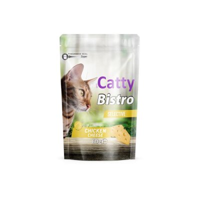 Catty Bistro Tavuklu-Peynirli Dolgulu Kedi Ödül Maması 60 gr