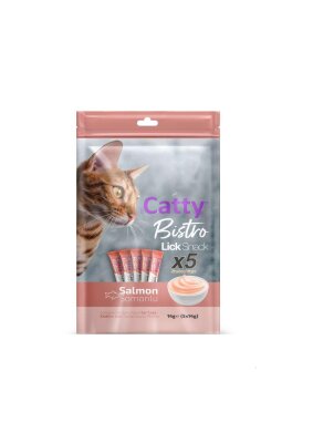 Catty Bistro Somonlu Yetişkin Kedi Krema Ödülü 5 x 14 gr