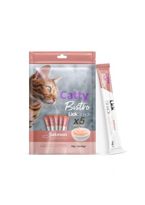 Catty Bistro Somonlu Yetişkin Kedi Krema Ödülü 5 x 14 gr