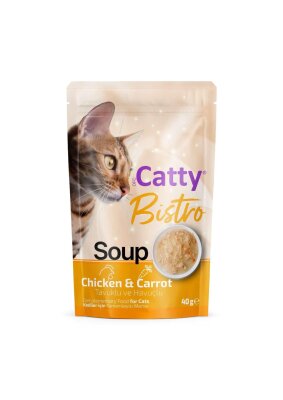 Catty Bistro Tavuklu Havuçlu Kedi Çorbası 40 gr