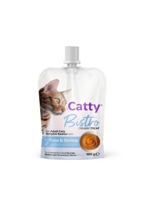 Catty Bistro Ton Balıklı ve Karidesli Kedi Krema Ödülü 100 gr