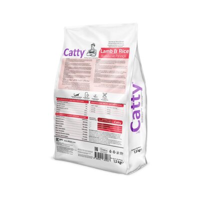 Catty Kuzulu ve Pirinçli Yetişkin Kedi Maması 1,5 kg
