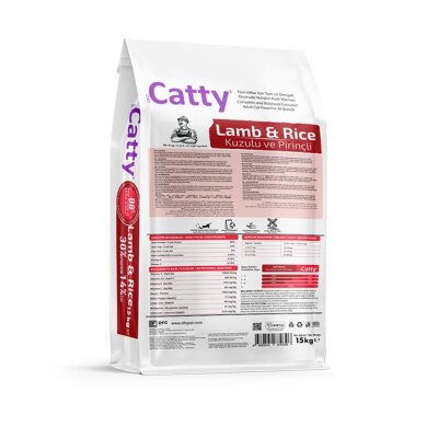 Catty Kuzulu ve Pirinçli Yetişkin Kedi Maması 15 kg