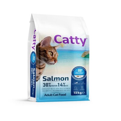 Catty Somonlu Yetişkin Kedi Maması 15 kg