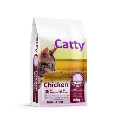 Catty Tavuklu Yavru Kedi Maması 15 kg