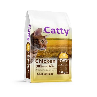 Catty Tavuklu Yetişkin Kedi Kuru Maması 15 kg