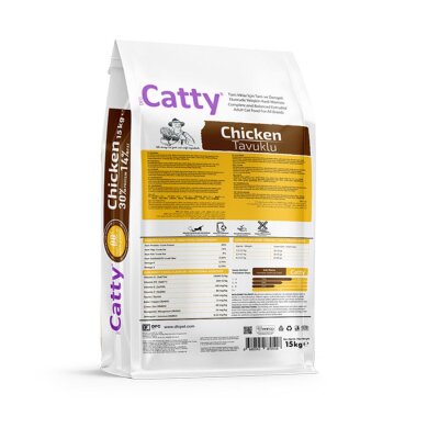 Catty Tavuklu Yetişkin Kedi Kuru Maması 15 kg