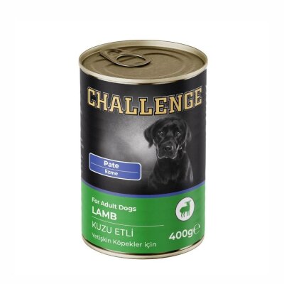 Challenge Kuzu Etli Pate Yetişkin Köpek Konservesi 400 gr
