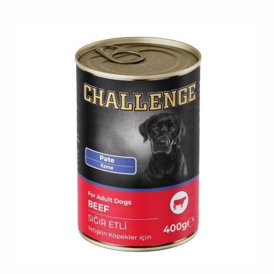 Challenge Sığır Etli Pate Yetişkin Köpek Konservesi 400 gr