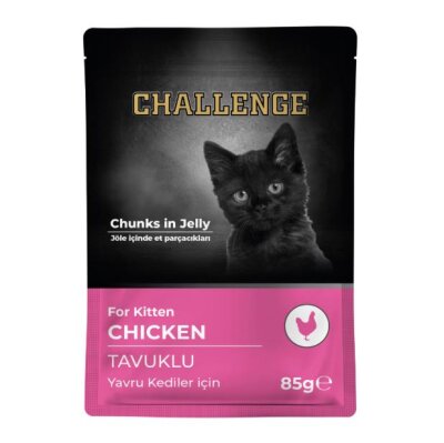 Challenge %60 Tavuklu Dilimli Yavru Kedi Konservesi 85 gr