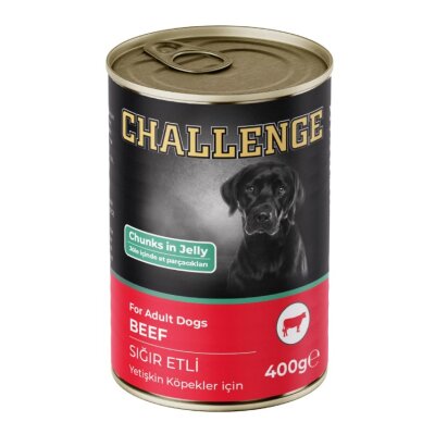 Challenge Sığır Etli Yetişkin Köpek Yaş Maması 400 gr