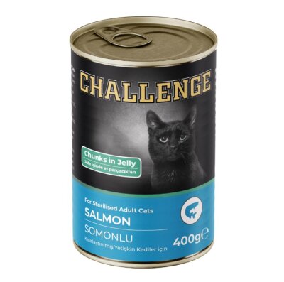 Challenge Somonlu Kısırlaştırılmış Yetişkin Kedi Konservesi 400 gr