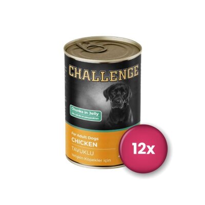 Challenge Tavuklu Yetişkin Köpek Konservesi 400 gr x 12