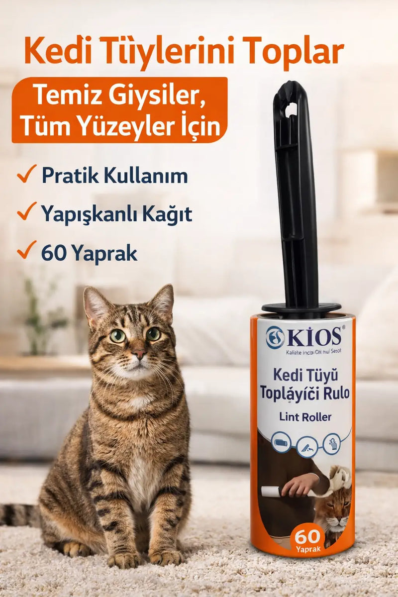 Yapışkanlı Tüy Toplayıcı Rulo 60 Yaprak