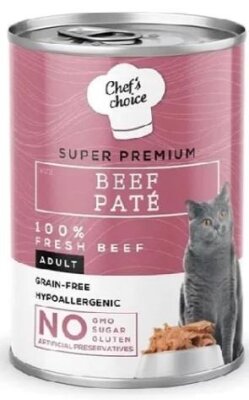 Chef's Choice Sığır Etli Ezme Kedi Konservesi 400 gr