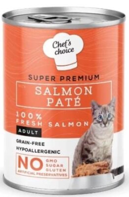 Chef's Choice Somonlu Tahılsız Ezme Kedi Konservesi 400 gr