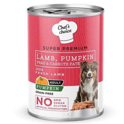 Chef's Choice Tahılsız Kuzulu Balkabaklı Köpek Konservesi 400 gr