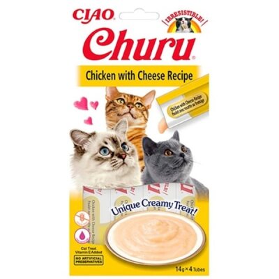 Tavuklu ve Peynirli Krema Kedi Ödülü 4 x 14 gr