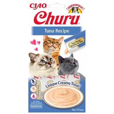 Ciao Churu Cream %30 Ton Balıklı Kedi Ödül Kreması 4 x 14 gr