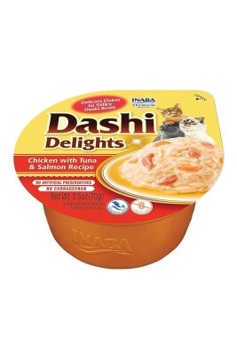 Ciao Dashi Tavuk Ton ve Somonlu Sıvı Kedi Çorbası 70 gr