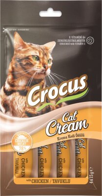 Crocus Tavuklu Krema Kedi Ödülü 4 x 15 gr