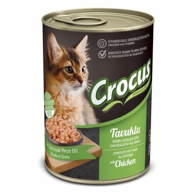 Crocus Tavuklu Soslu Yavru Kedi Yaş Maması 400 gr