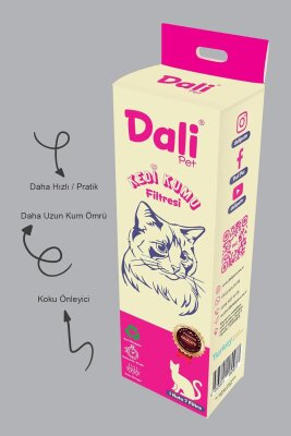 Dalipet Elekli Kedi Kumu Filtresi 7'li Tek Kullanımlık