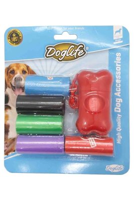 Doglife Taşıma Kılıflı Köpek Dışkı Toplama Seti 6'lı
