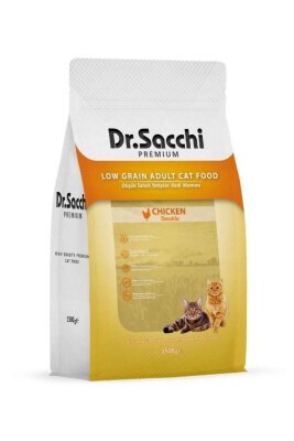 Dr. Sacchi Düşük Tahıllı Tavuklu Yetişkin Kedi Maması 1,5 kg