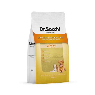 Dr. Sacchi Düşük Tahıllı Tavuklu Yetişkin Köpek Maması 2 kg