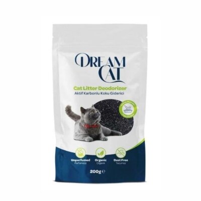 Dream Cat Aktif Karbonlu Kedi Kumu Koku Giderici Toz 200 gr