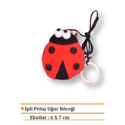 Eastland İpli Peluş Uğur Böceği Parmak Oltası 7 cm