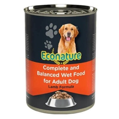 Econature Kuzu Etli Yetişkin Köpek Konservesi 400 gr