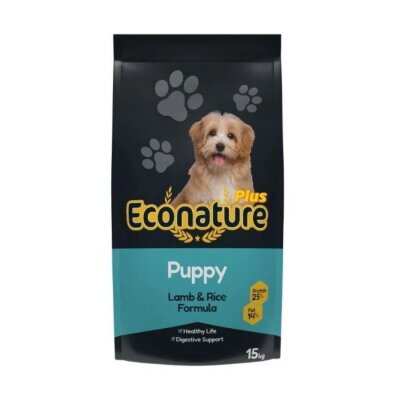 Econature Kuzu Etli Yavru Köpek Maması 15 kg (13+2 Bonus)
